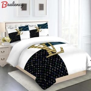 Louis vuitton fashion logo limited luxury brand bedding sets, bedroom decor , thanksgiving decorations for home 03 best luxury bed sets gift thankgivings and christmas Bedding Sets