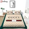 Gucci new logo luxury fashion brand bedding sets bedspread duvet cover set best luxury bed sets gift thankgivings and christmas Bedding Sets