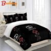 Gucci roses black luxury brand premium bedding set for bedroom luxury bedspread duvet cover set with pillowcases home decoration Bedding Sets