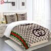 Gucci bedding set beige red gree luxury bed sheets  home decoration Bedding Sets