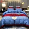 Gucci blue luxury brand high-end bedding set home decorations Bedding Sets