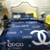 Chanel coco bedding 3d printed bedding sets quilt sets duvet cover luxury brand bedding decor bedroom sets best luxury bed sets gift thankgivings and christmas Bedding Sets