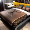 Louis vuitton luxury brand bedding sets bedspread duvet cover set, bedroom decor , thanksgiving decorations for home Bedding Sets