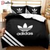 Adidas black luxury fashion brand bedding set bedspread duvet cover set Bedding Sets