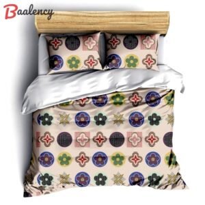 Louis vuitton logo fashion luxury brand fashion bedding set for bedroom luxury bedspread duvet cover set with pillowcases home decoration Bedding Sets