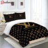 Louis vuitton fashion logo limited luxury brand bedding sets, bedroom decor , thanksgiving decorations for home 32 best luxury bed sets gift thankgivings and christmas Bedding Sets