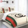 Gucci fashion logo limited luxury brand bedding set home decorations 26 Bedding Sets