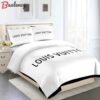 Comforter sets dark beige and black louis vuitton bedding set  home decoration Bedding Sets