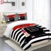 Chanel coco noir paris luxury brand premium bedding set for bedroom luxury bedspread duvet cover set with pillowcases home decoration Bedding Sets