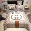 Gucci beige luxury brand high-end bedding set home decorations Bedding Sets