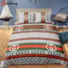 Gucci logo new luxury brand          Bedding Sets home decor sheets bedclothes bedroom idea bed linen covers bedspread duvet blankets