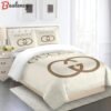 Gucci beige luxury brand high-end     Bedding Sets sheets bedclothes bedspread blankets home decor duvet bed linen bedroom idea covers