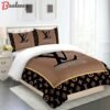 Comforter dark beige black full louis vuitton    Bedding Sets bed linen covers duvet home decor bedroom idea sheets bedclothes blankets bedspread