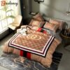 Gucci brown luxury brand high-end     ht Bedding Sets bedclothes sheets bed linen covers home decor bedspread blankets bedroom idea duvet