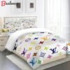 Louis vuitton fashion logo limited luxury brand bedding sets, bedroom decor , thanksgiving decorations for home 08 best luxury bed sets gift thankgivings and christmas Bedding Sets
