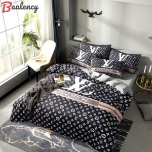 Lv type 170 bedding sets duvet cover lv bedroom sets luxury brand bedding Bedding Sets