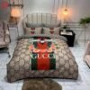 Gucci bee flower luxury brand high-end bedding set home decorations 35 Bedding Sets