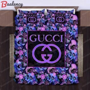 Gucci pattern violet skull bedding sets home decoration Bedding Sets