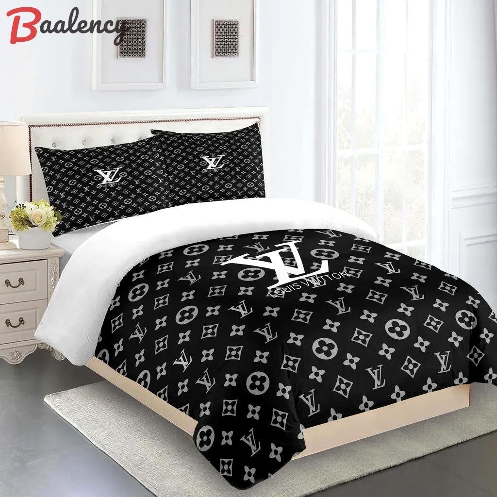 Louis vuitton fashion logo limited luxury brand bedding set home decorations 41 Bedding Sets