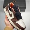 Air Jordan 1 Low Light Chocolate/Black-Sail-Crimson Bliss DC6991-200