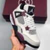 Air Jordan 4 ” PSG” White/Neutral Grey-Black-Bordeaux