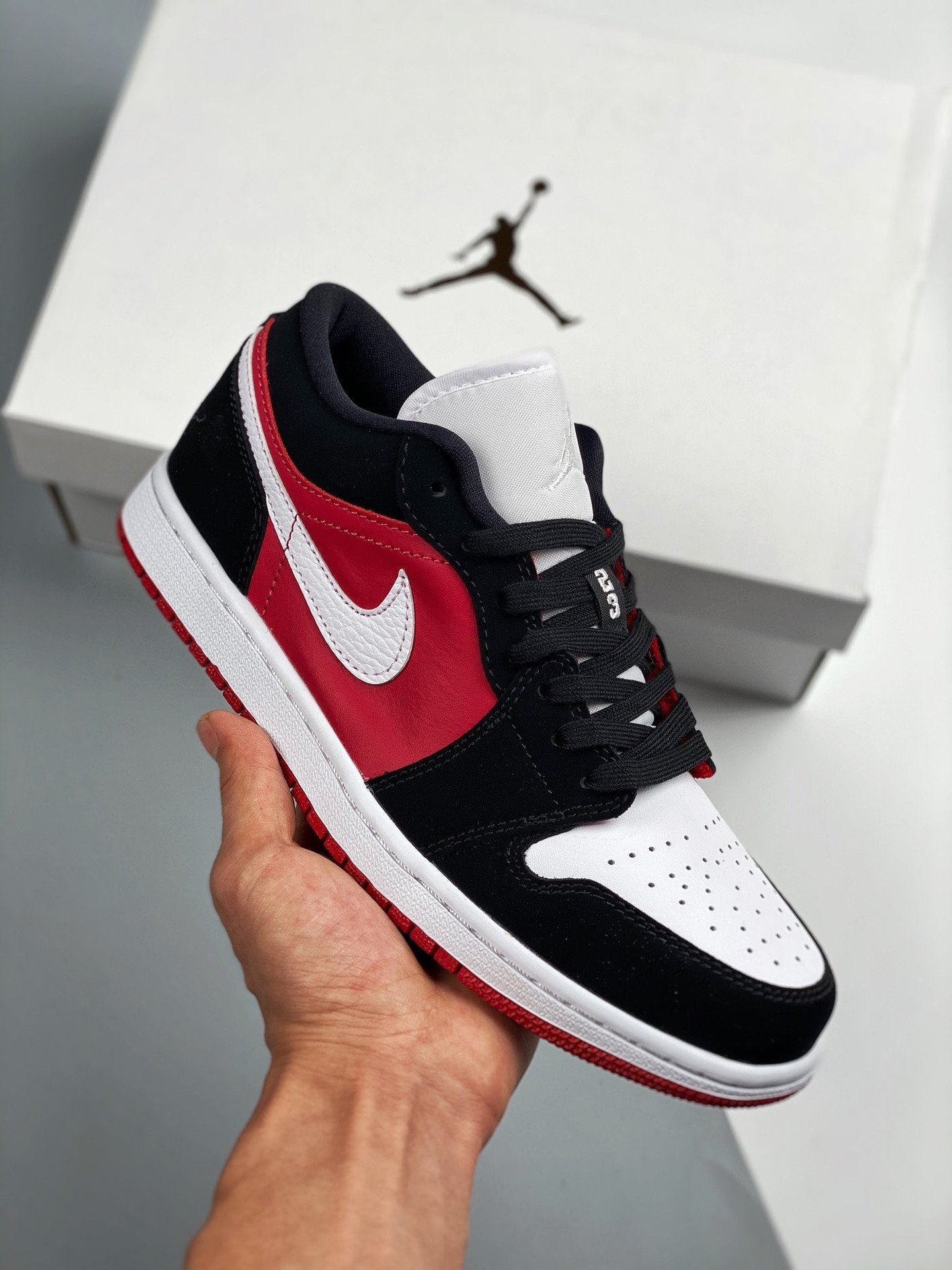 Air Jordan 1 Low ‘Chicago’ Black Red White DC0774-016