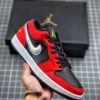 Air Jordan 1 Low Black/Green Pulse-Gym Red-White
