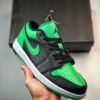 Air Jordan 1 Low Black/Lucky Green-White 553558-065