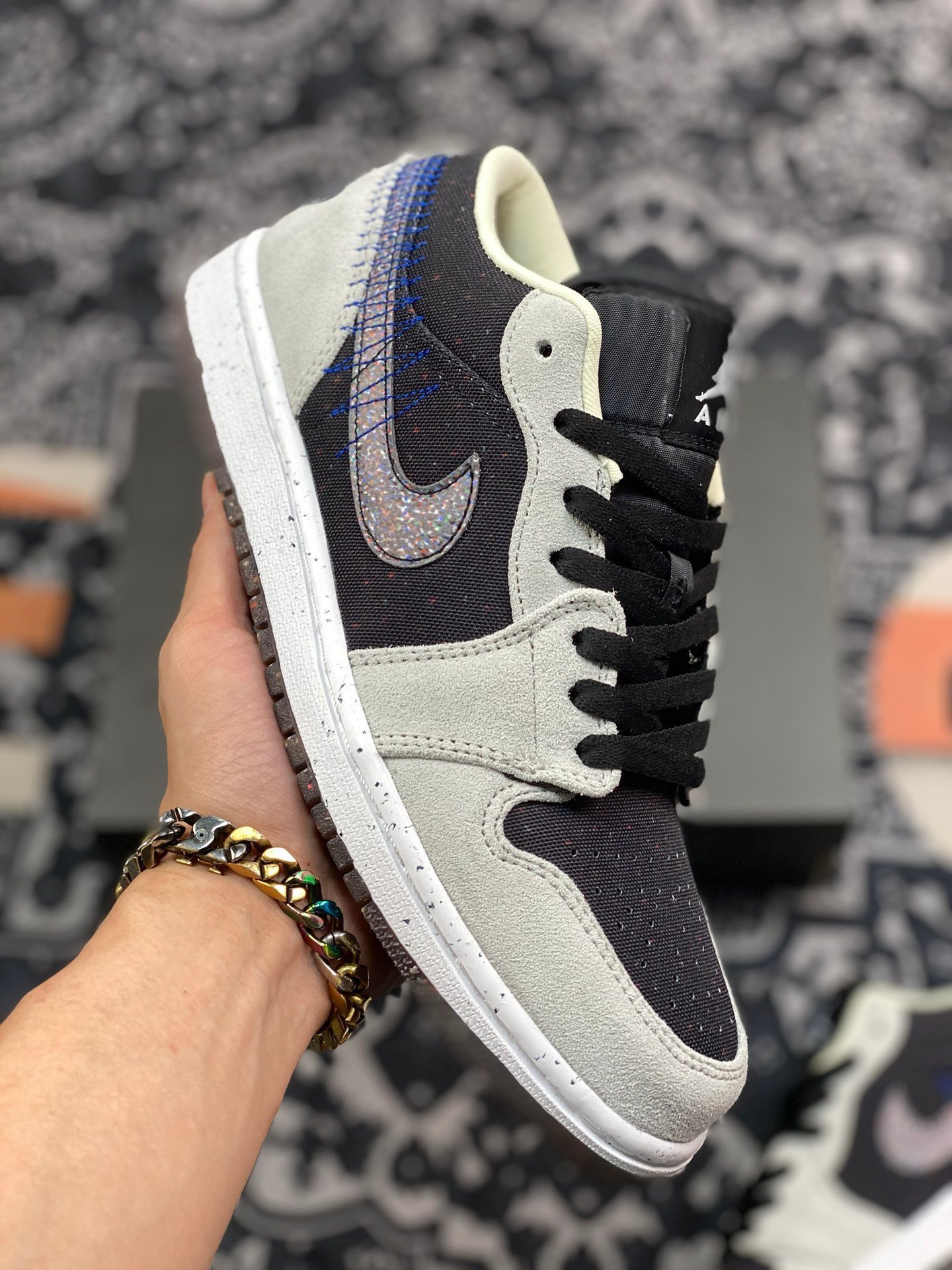 Air Jordan 1 Low ‘Crater 2021’ Grey Black