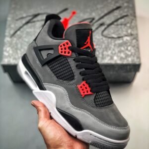 Air Jordan 4 ” Infrared” Dark Grey/Infrared 23-Black-Cement Grey