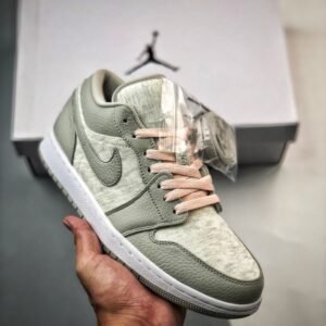 Air Jordan 1 Low Light Iron Ore/White-Atmosphere DQ6076-001