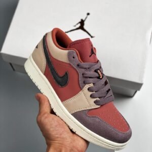 Air Jordan 1 Low Canyon Rust/Black-Purple Smoke DC0774-602