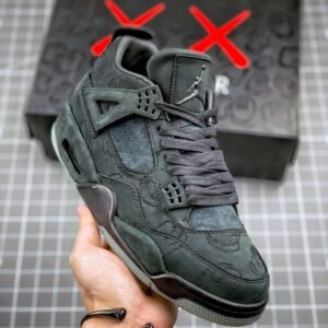 KAWS x Air Jordan 4 Black/Black-Clear Glow