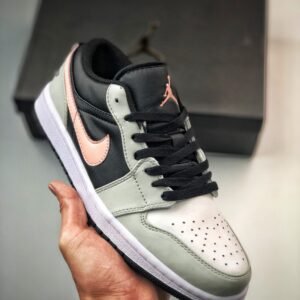 Air Jordan 1 Low Black Grey Pink 553558-062