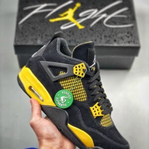 Air Jordan 4 ” Thunder 2023″ Black/White-Tour Yellow DH6927-017
