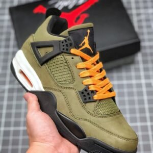 Air Jordan 4 Retro “Undefeated” Olive-Oiled Suede-Flight Satin