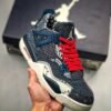 Air Jordan 4 SE ” Sashiko” Deep Ocean/Sail-Cement Grey-Fire Red