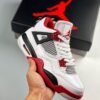 Air Jordan 4 ” Fire Red” White/Fire Red-Black-Tech Grey