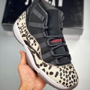 Air Jordan 11 ” Animal Instinct” Black/Red-Sail-White