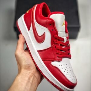 Air Jordan 1 Low ” Cardinal” Red White 553558-607