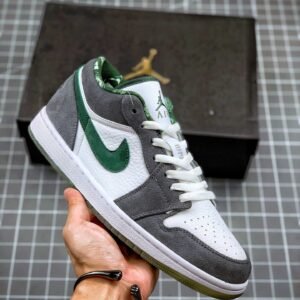 Air Jordan 1 Low ‘North Side’ White/Dark Forest-Light Graphite