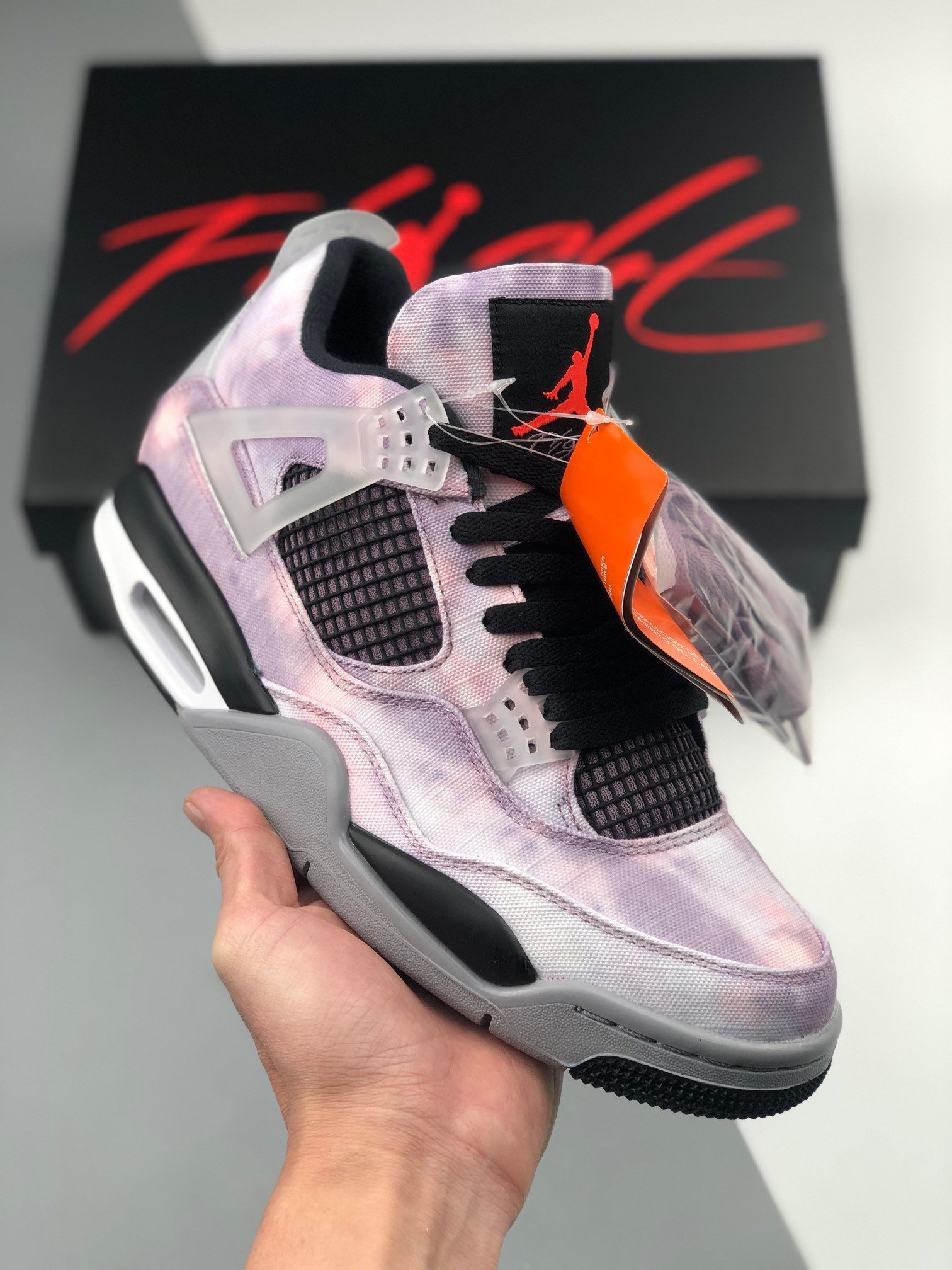 Air Jordan 4 ” Zen Master” Amethyst Wave/Bright Crimson/Black/Cement Grey