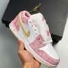 Air Jordan 1 Low GS ” Ice Cream Drip” Arctic Punch/Pale Vanilla-White