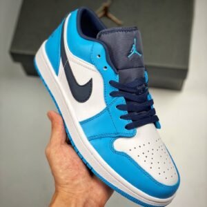 Air Jordan 1 Low ” UNC” White/University Blue-Black