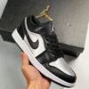 Air Jordan 1 Low ” Silver Toe” Black/Metallic Silver-White