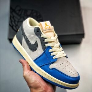 Air Jordan 1 Low ” UNC Grey” White/University Blue-Grey-Sail
