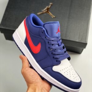 Air Jordan 1 Low ” USA” Navy Blue/White-Red CZ8454-400