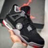 Air Jordan 4 ” Bred 2019″ Black/Cement Grey-Summit White-Fire Red