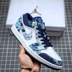 Air Jordan 1 Low ” Washed Denim” CZ8455-100