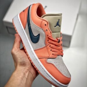Air Jordan 1 Low Light Madder Root/Dark Teal Green DC0774-800